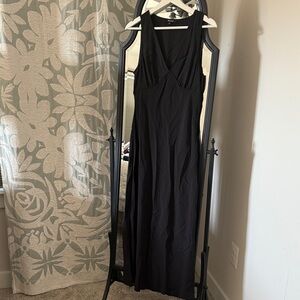 Madewell Black Sleeveless Maxi Dress